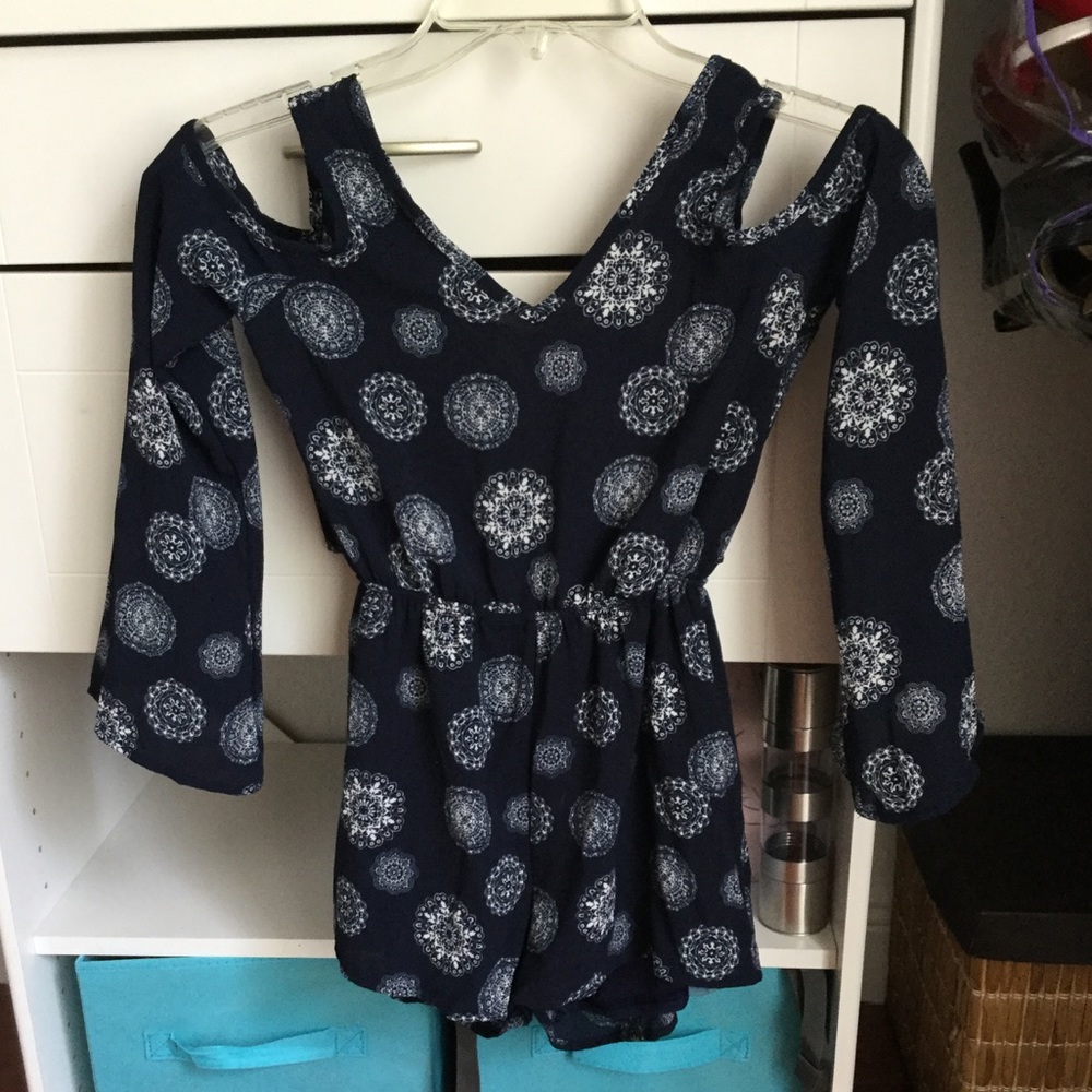 NWT Kids Girls Cold Should Romper in Blue